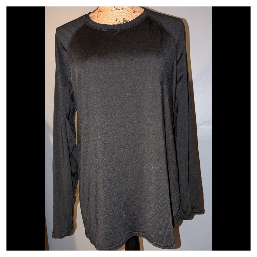 Women's ClimateRight by CuddlDuds Stretch Microfiber Top Black XXL